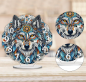 Preview: Diamond Painting Leuchtende Uhr Wolf